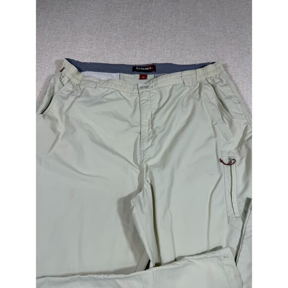Simms Men 2XL Cream COR3 Straight Leg Fishing Pant Lightweight Quick Dry Outdoor - Picture 10 of 10